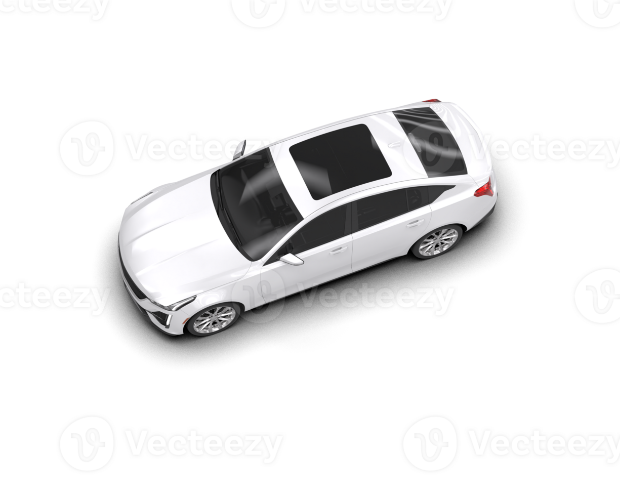 Modern car isolated on background. 3d rendering - illustration png