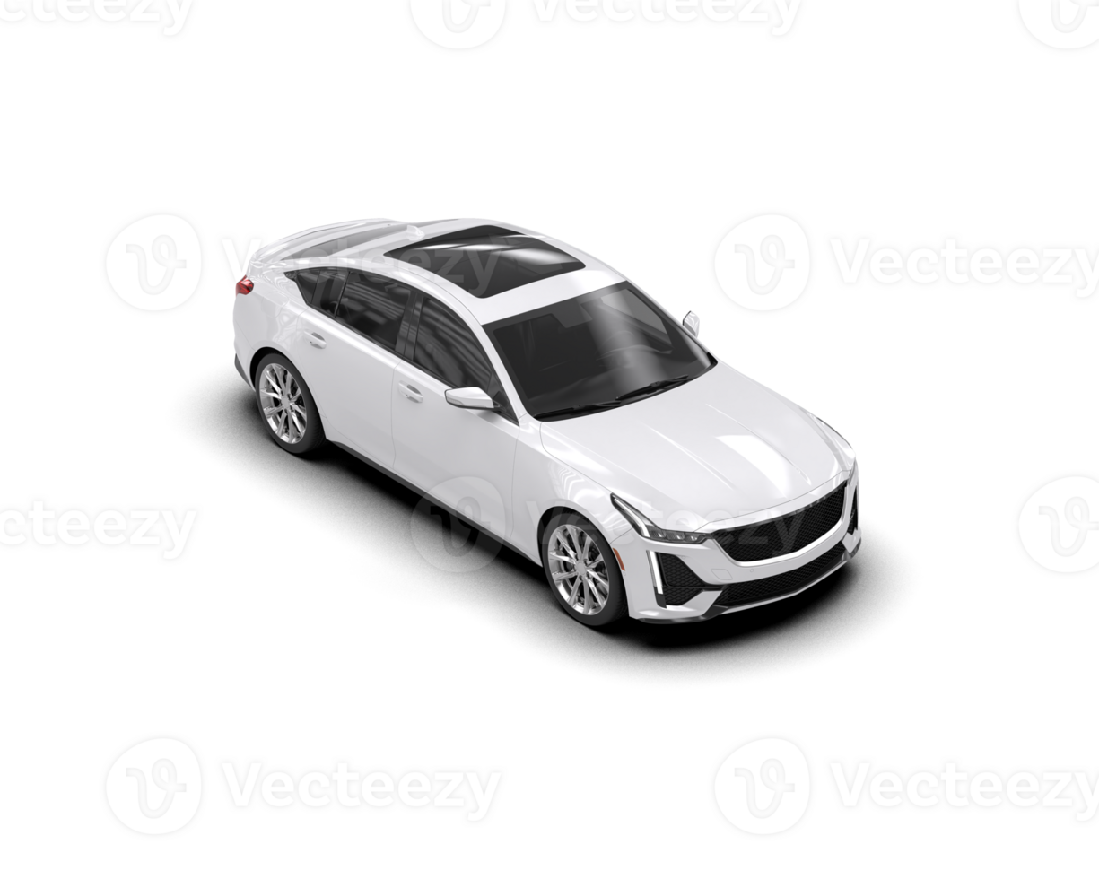 Modern car isolated on background. 3d rendering - illustration png