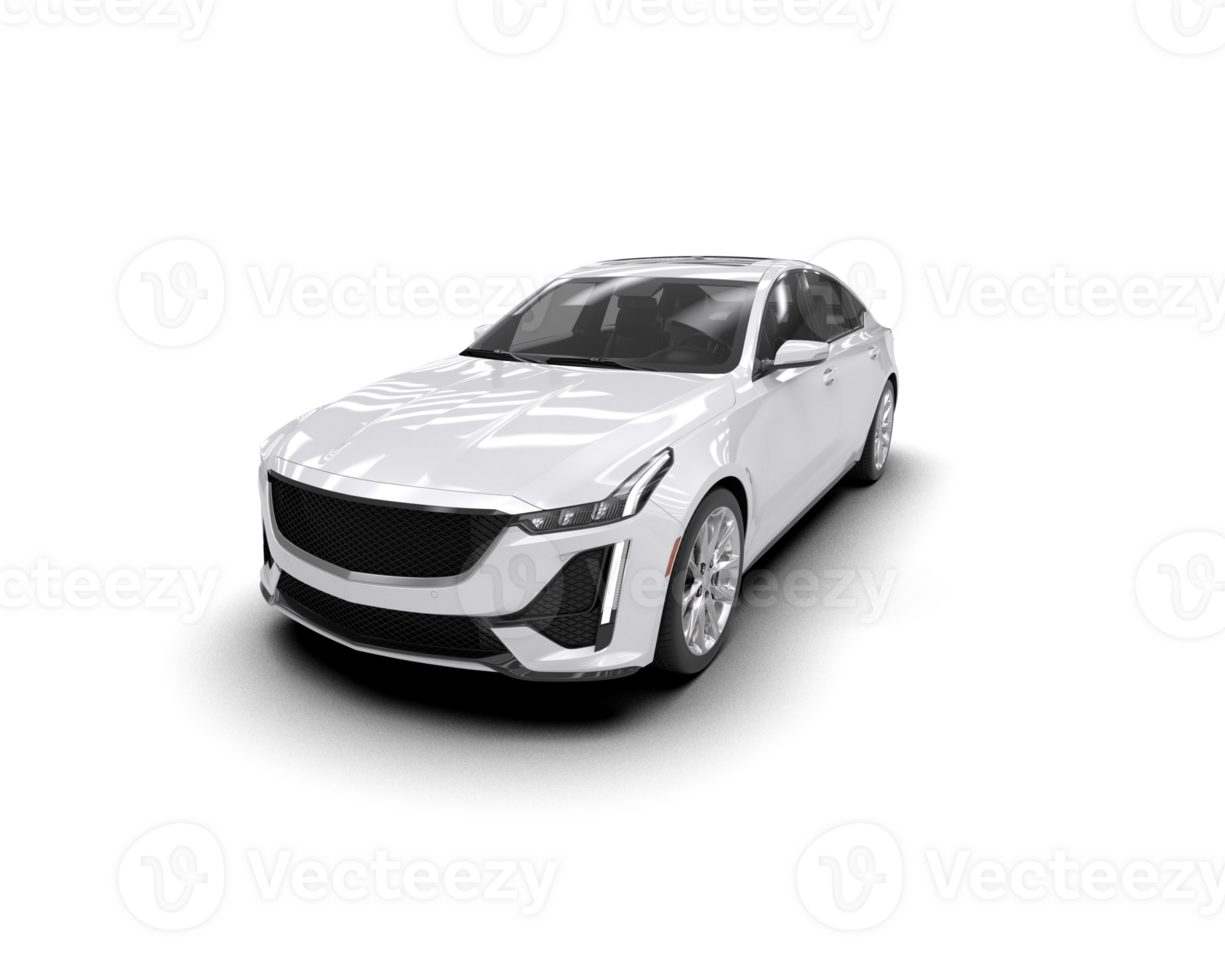 Modern car isolated on background. 3d rendering - illustration png