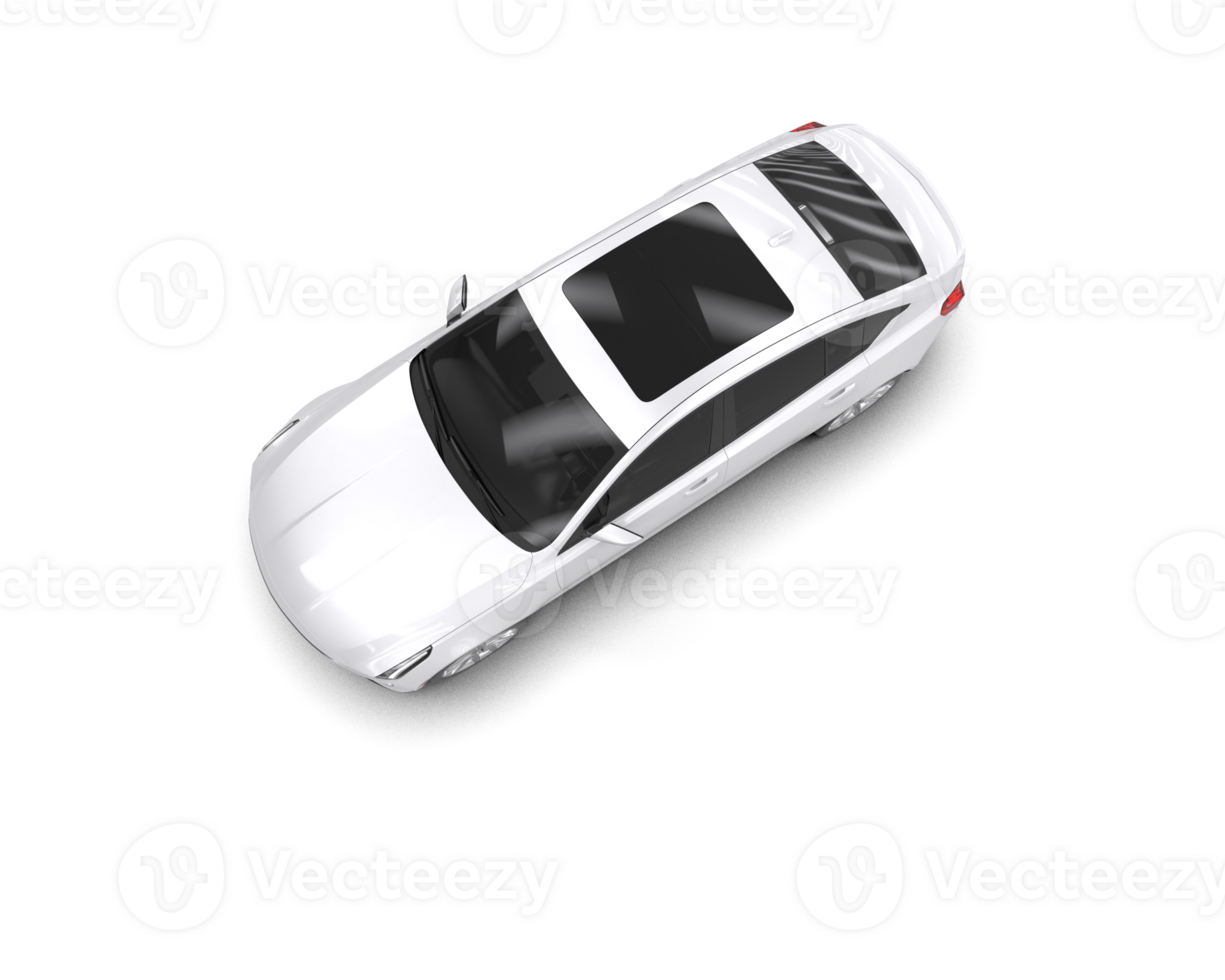 Modern car isolated on background. 3d rendering - illustration png