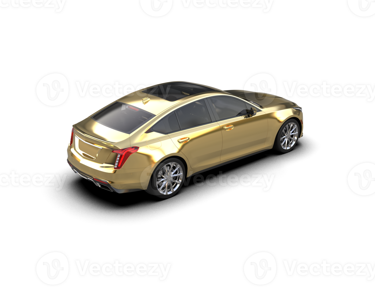 Modern car isolated on background. 3d rendering - illustration png