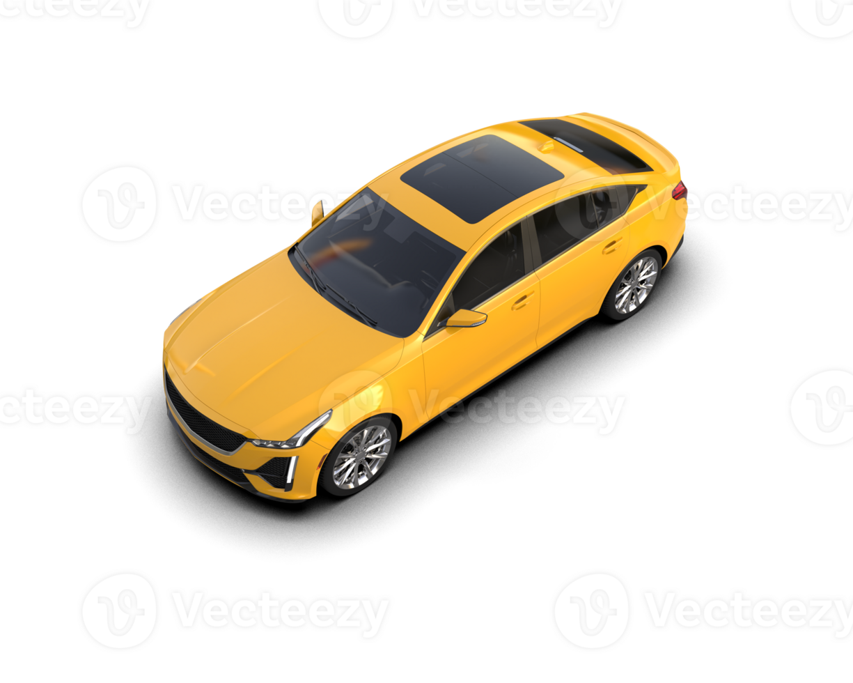 Modern car isolated on background. 3d rendering - illustration png