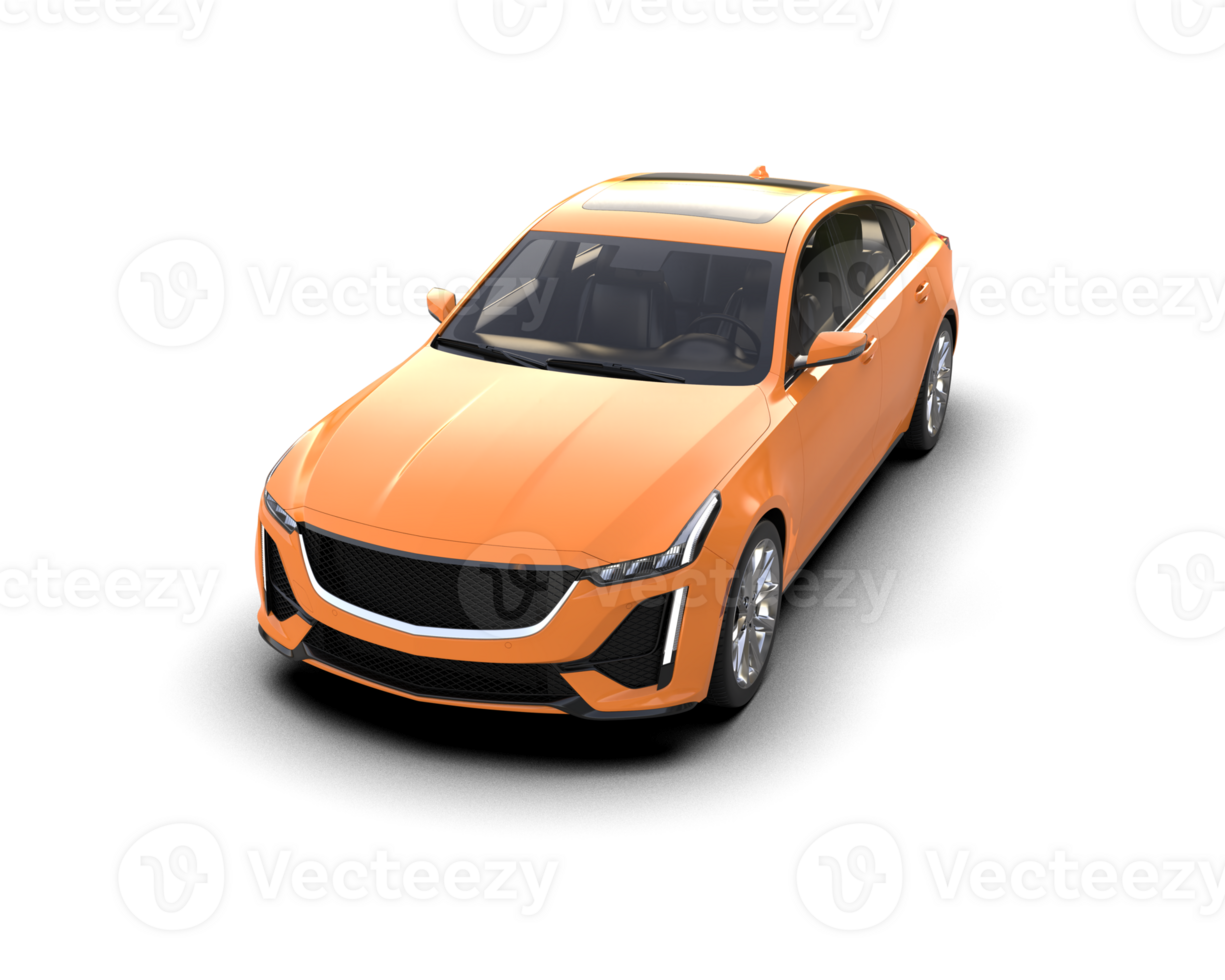 Modern car isolated on background. 3d rendering - illustration png
