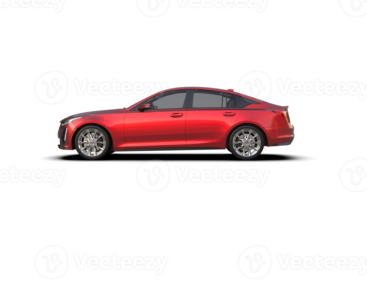 Modern car isolated on background. 3d rendering - illustration png