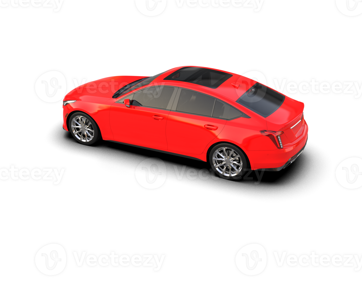 Modern car isolated on background. 3d rendering - illustration png