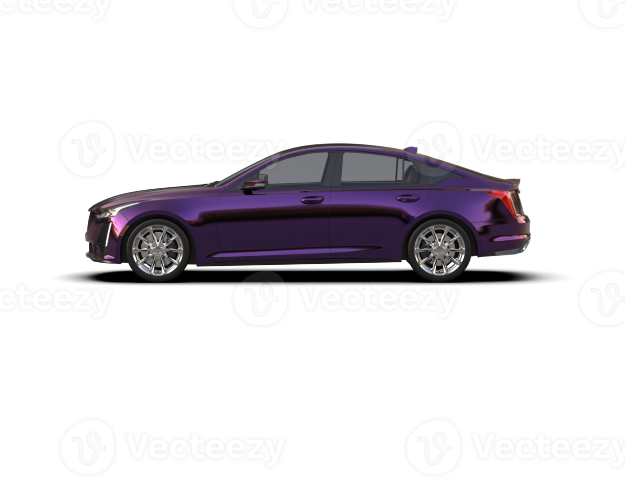 Modern car isolated on background. 3d rendering - illustration png