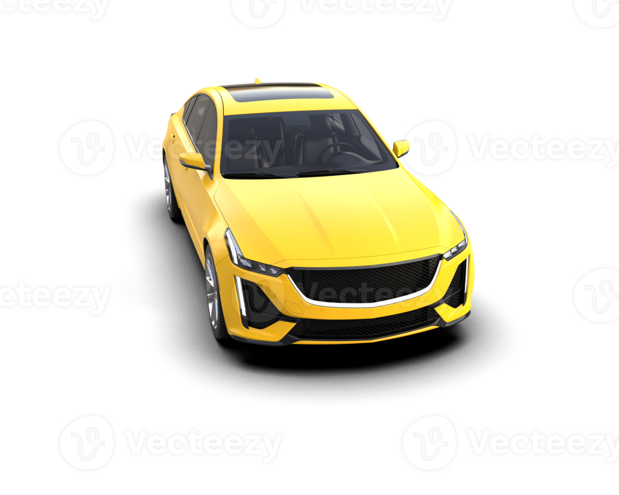 Modern car isolated on background. 3d rendering - illustration png