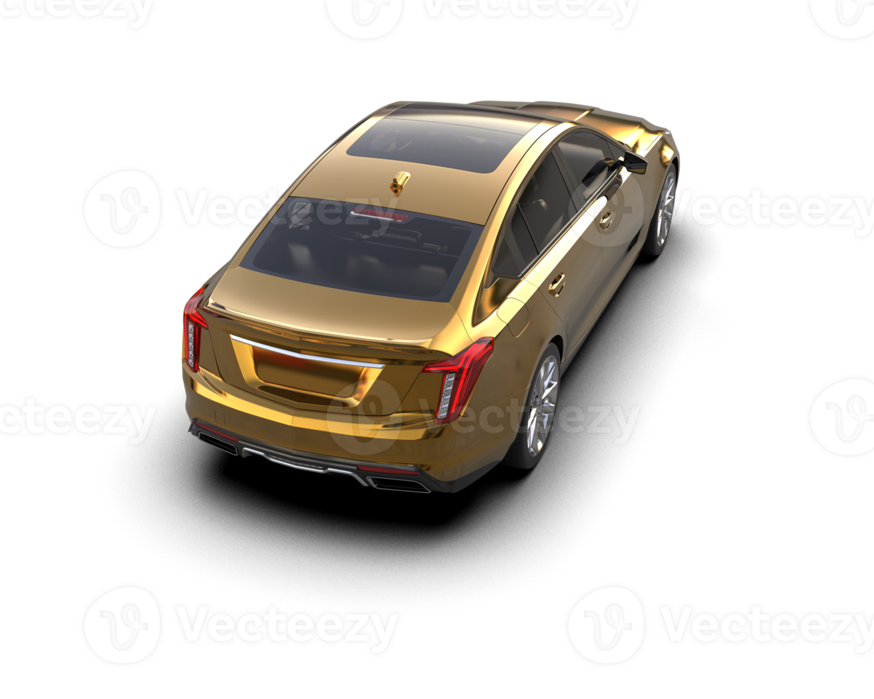 Modern car isolated on background. 3d rendering - illustration png