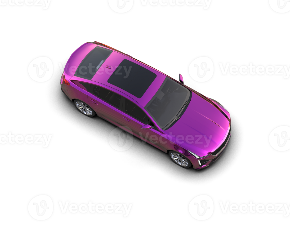 Modern car isolated on background. 3d rendering - illustration png