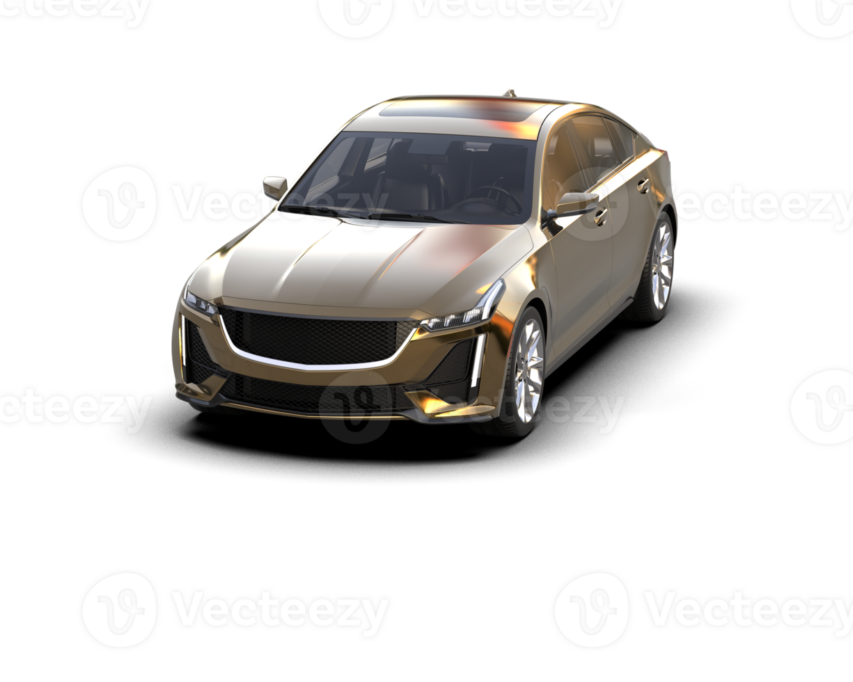 Modern car isolated on background. 3d rendering - illustration png