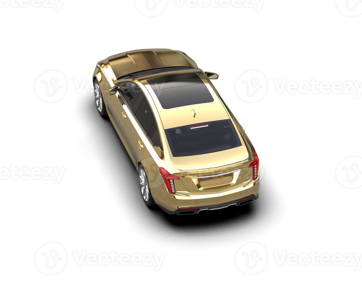 Modern car isolated on background. 3d rendering - illustration png