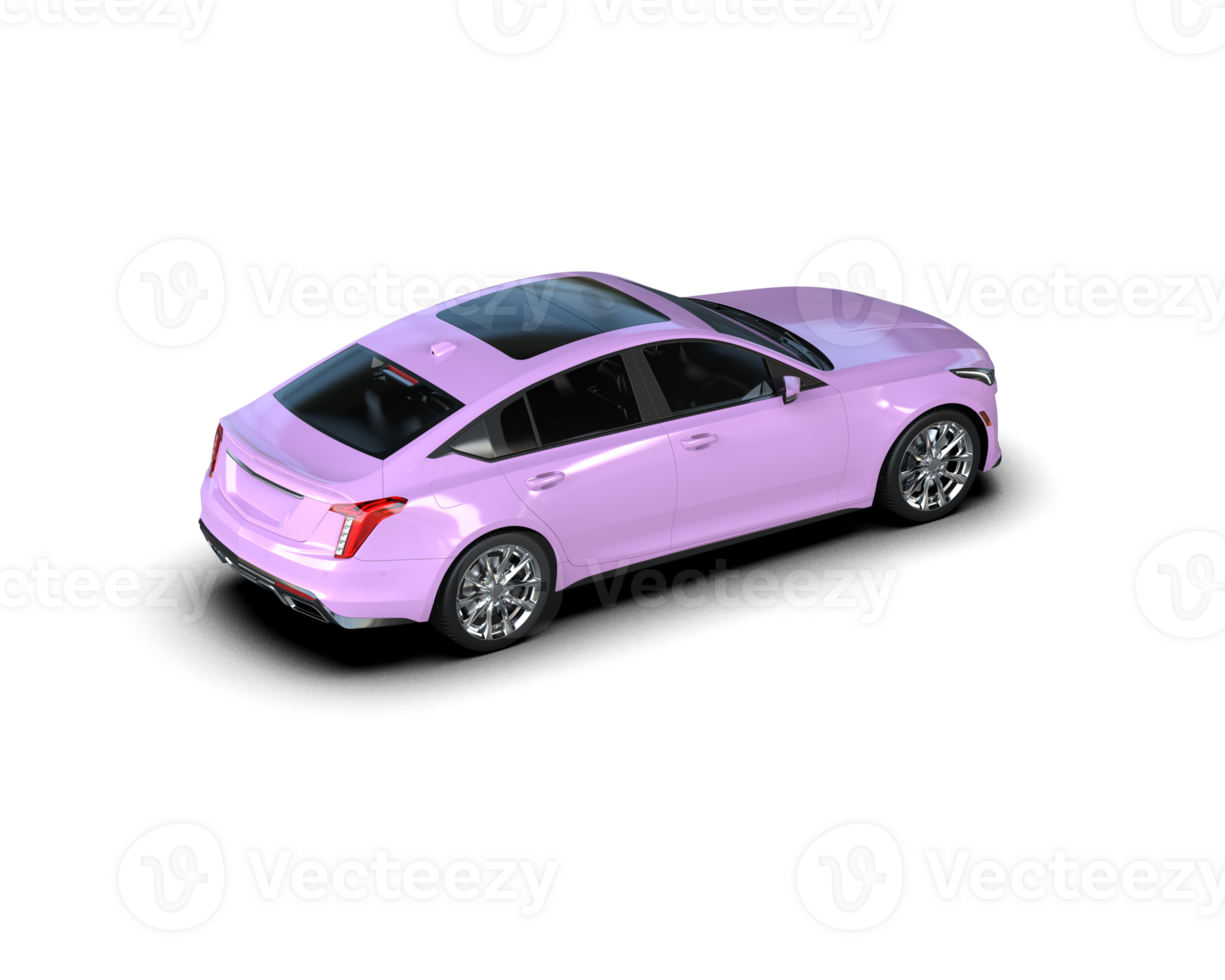 Modern car isolated on background. 3d rendering - illustration png