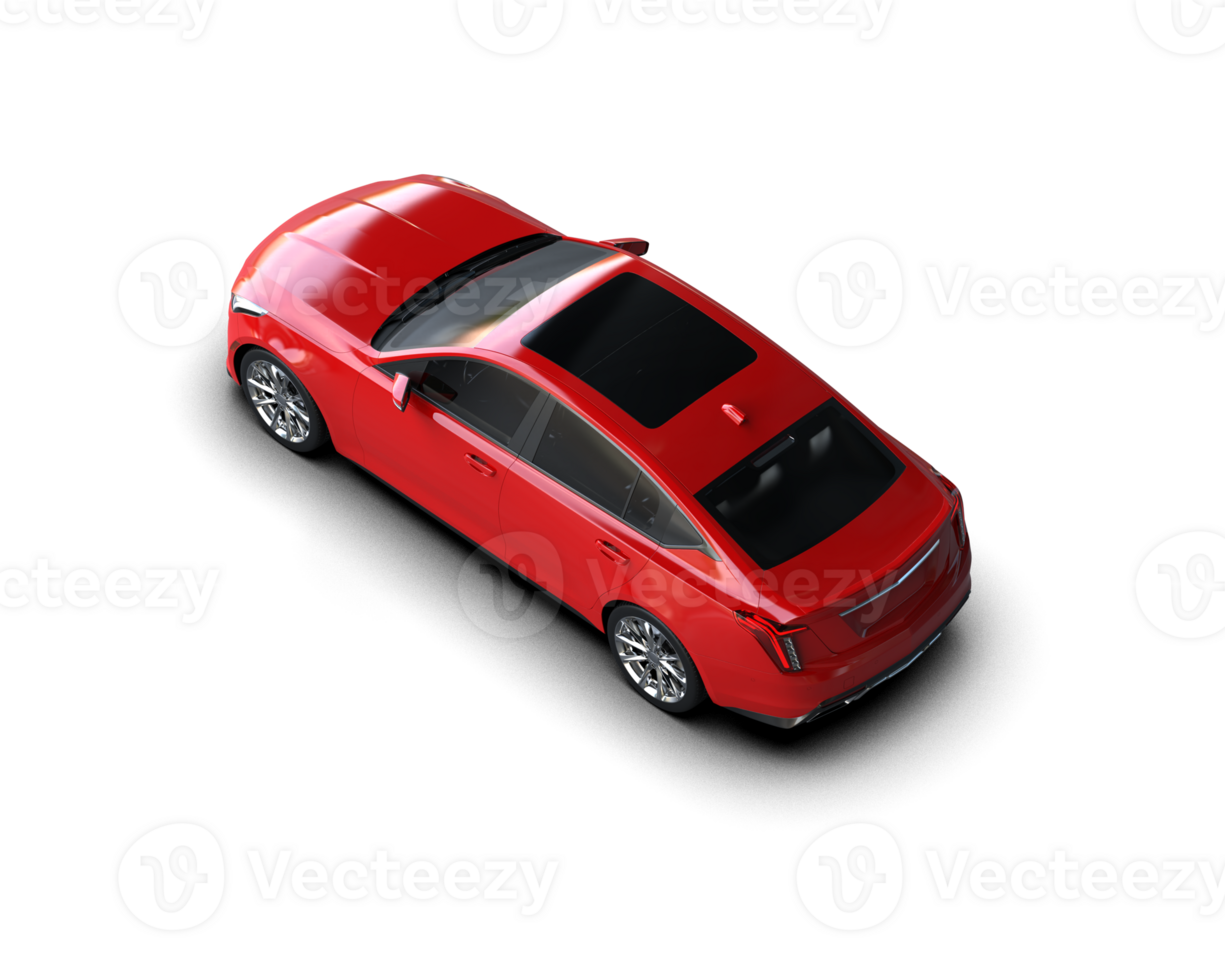 Modern car isolated on background. 3d rendering - illustration png