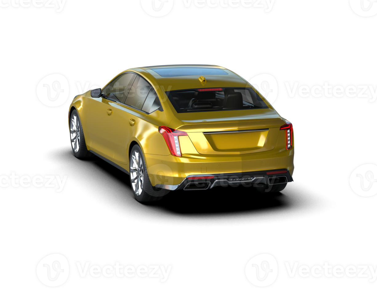 Modern car isolated on background. 3d rendering - illustration png