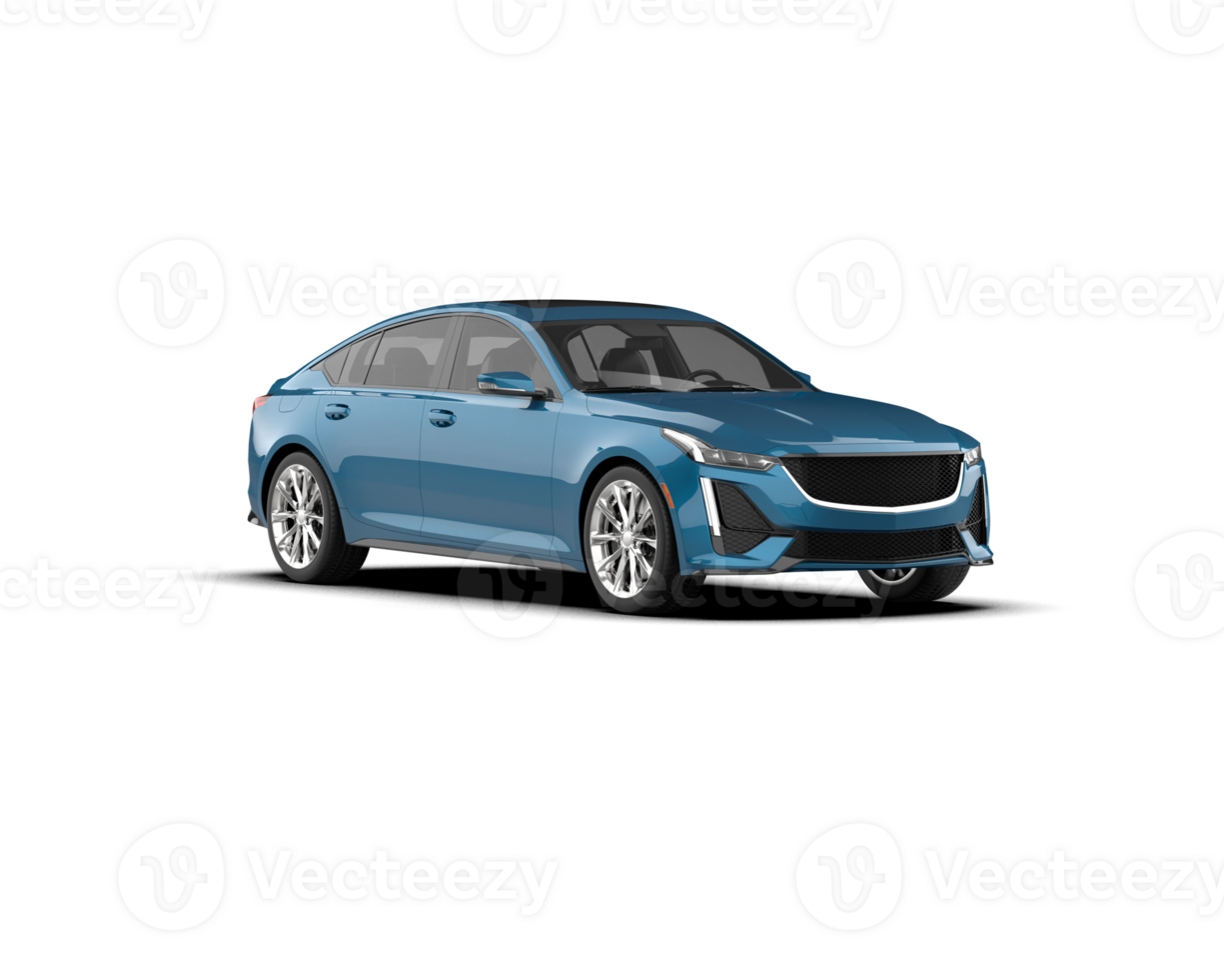 Modern car isolated on background. 3d rendering - illustration png