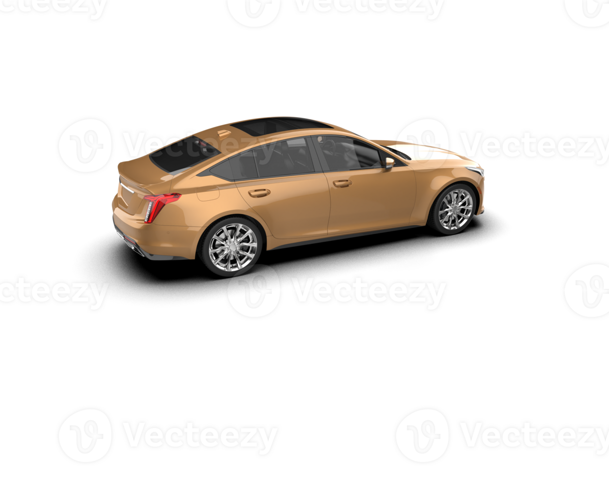 Modern car isolated on background. 3d rendering - illustration png