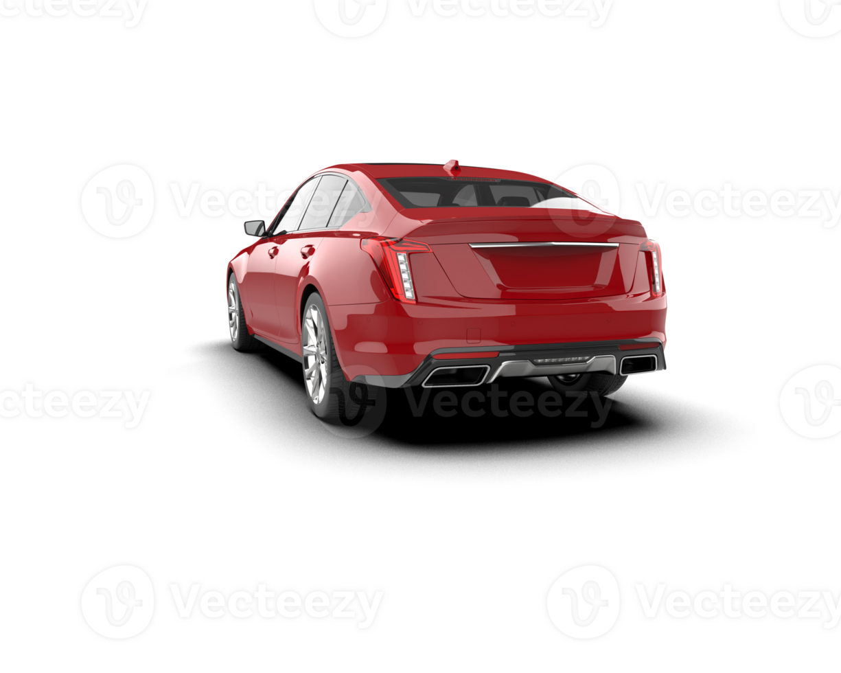 Modern car isolated on background. 3d rendering - illustration png