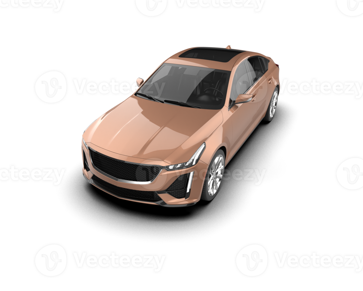 Modern car isolated on background. 3d rendering - illustration png