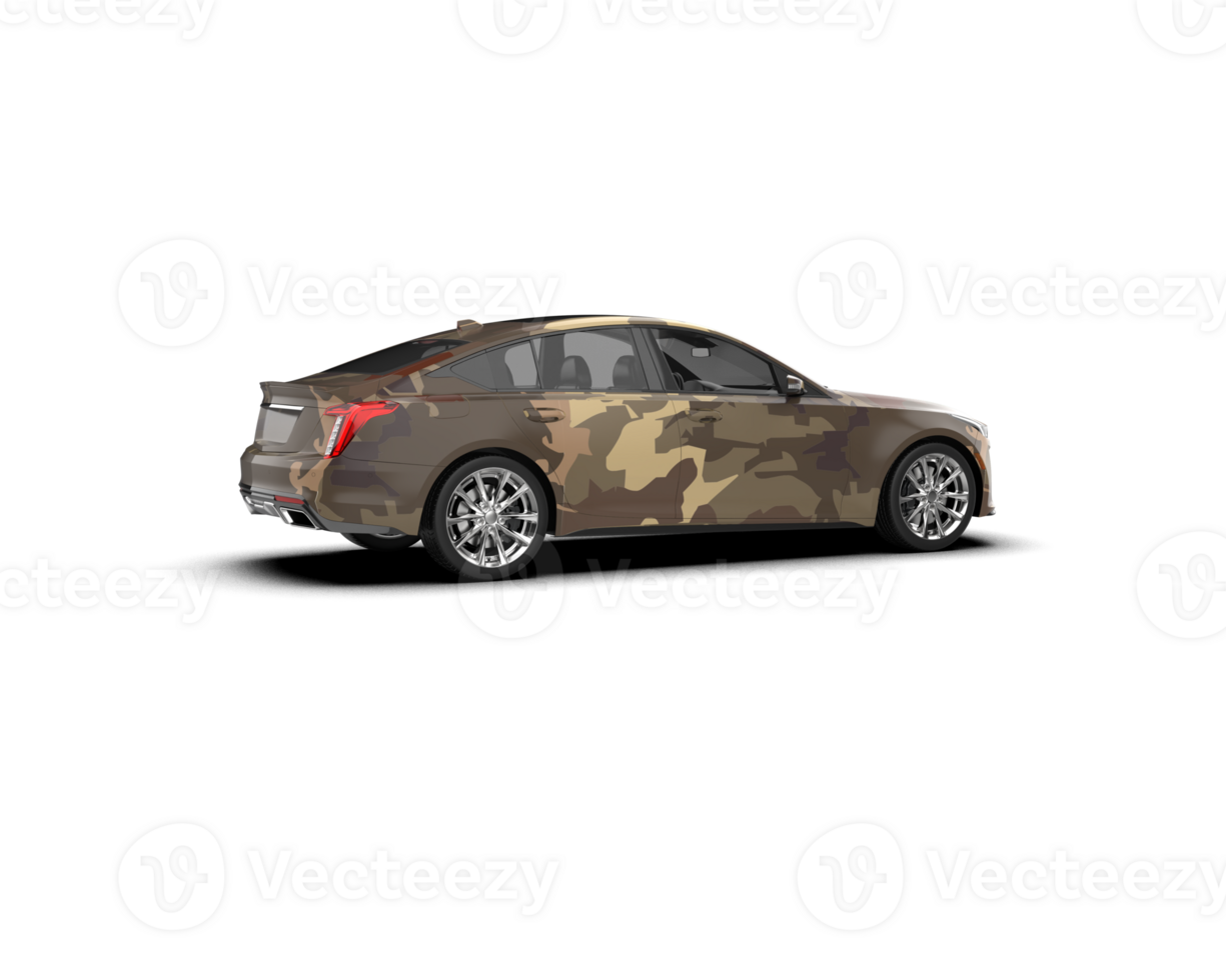 Modern car isolated on background. 3d rendering - illustration png