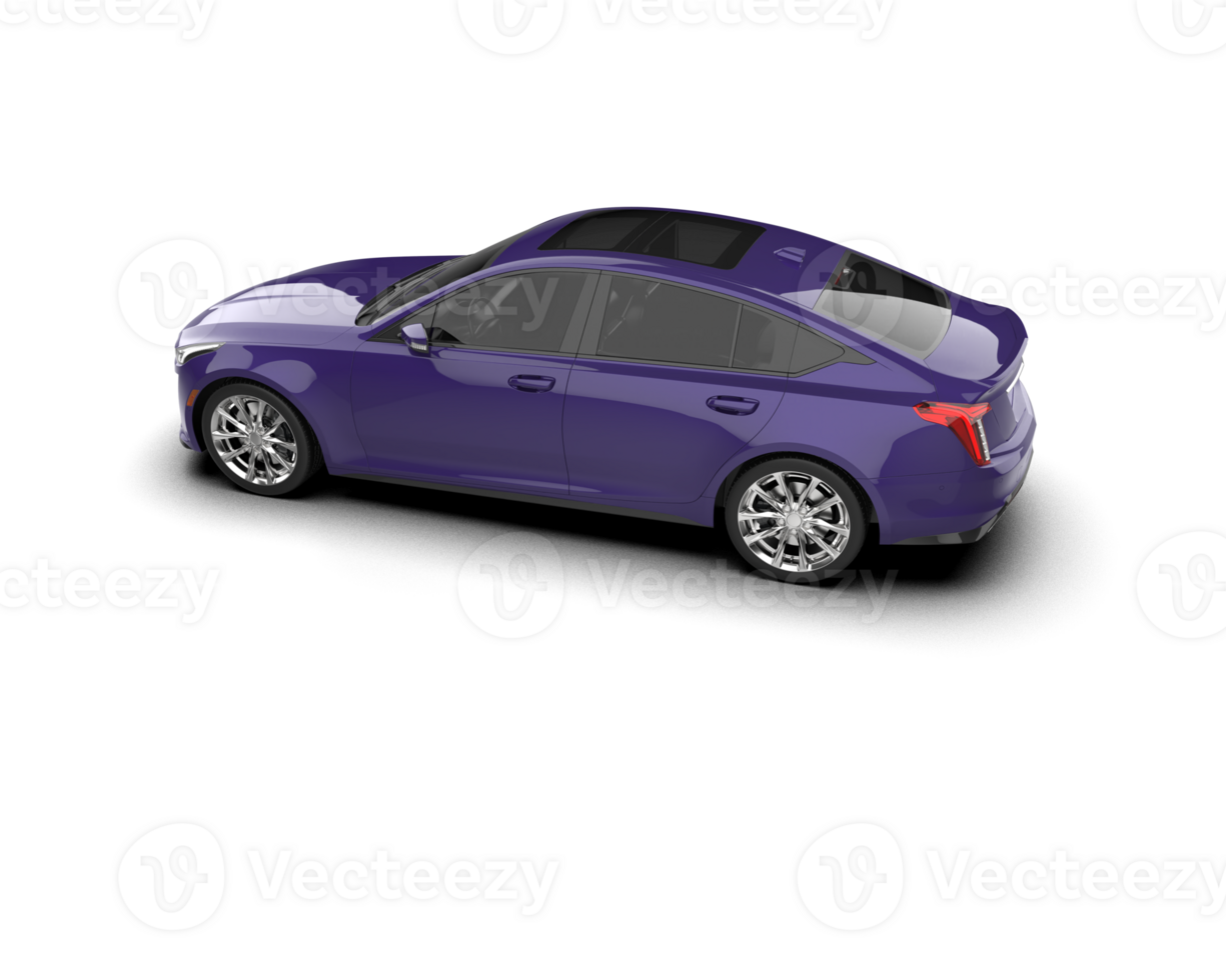 Modern car isolated on background. 3d rendering - illustration png