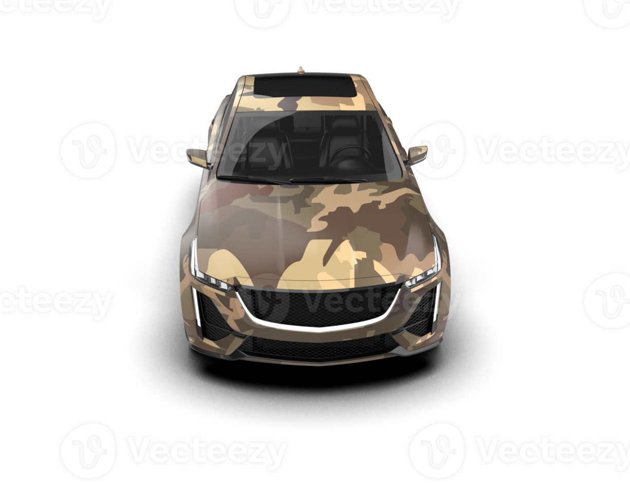 Modern car isolated on background. 3d rendering - illustration png