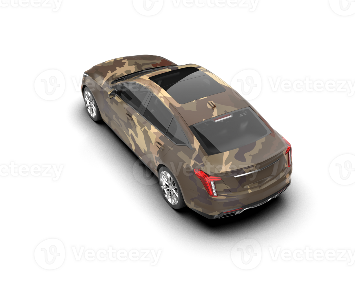 Modern car isolated on background. 3d rendering - illustration png