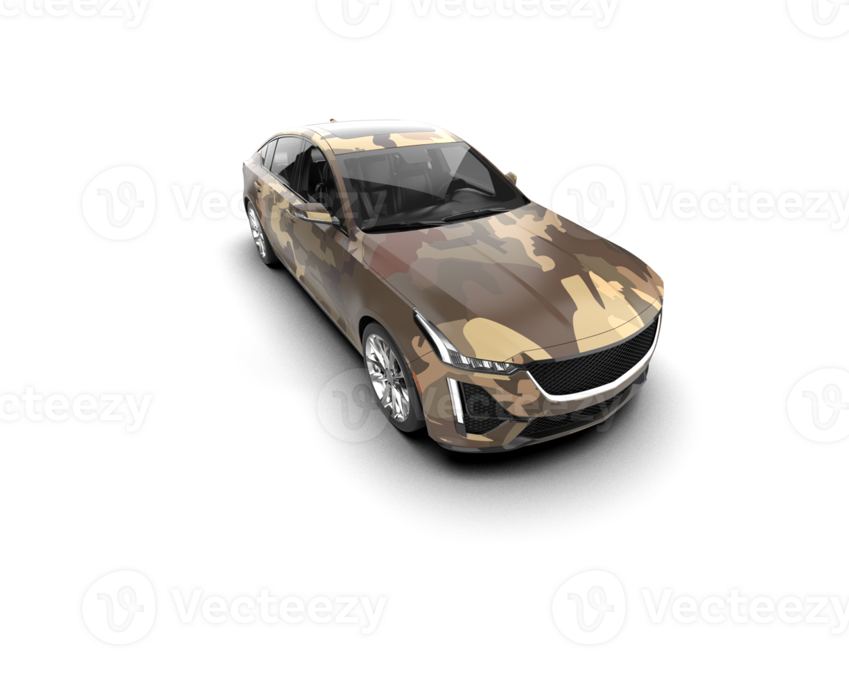 Modern car isolated on background. 3d rendering - illustration png