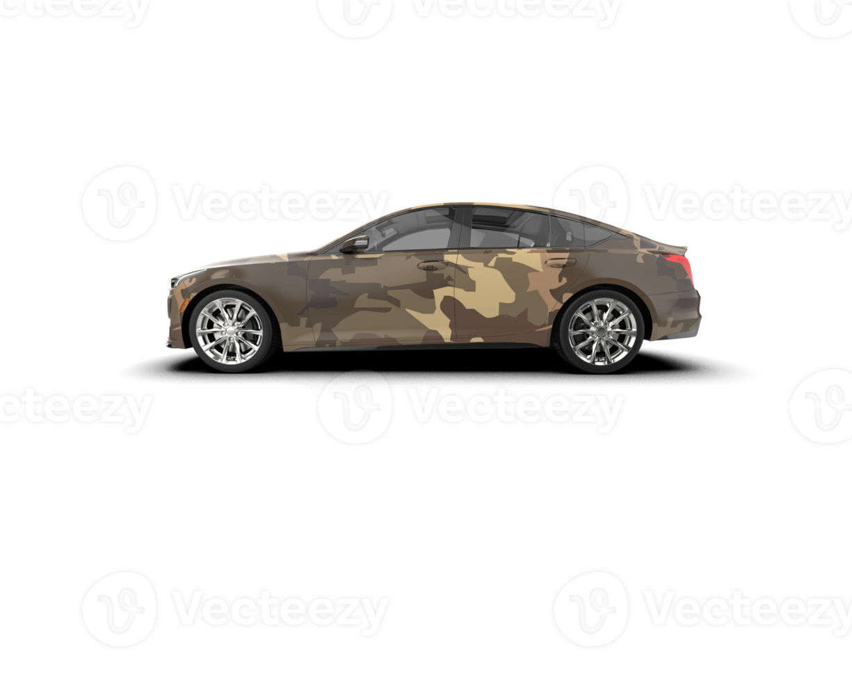Modern car isolated on background. 3d rendering - illustration png