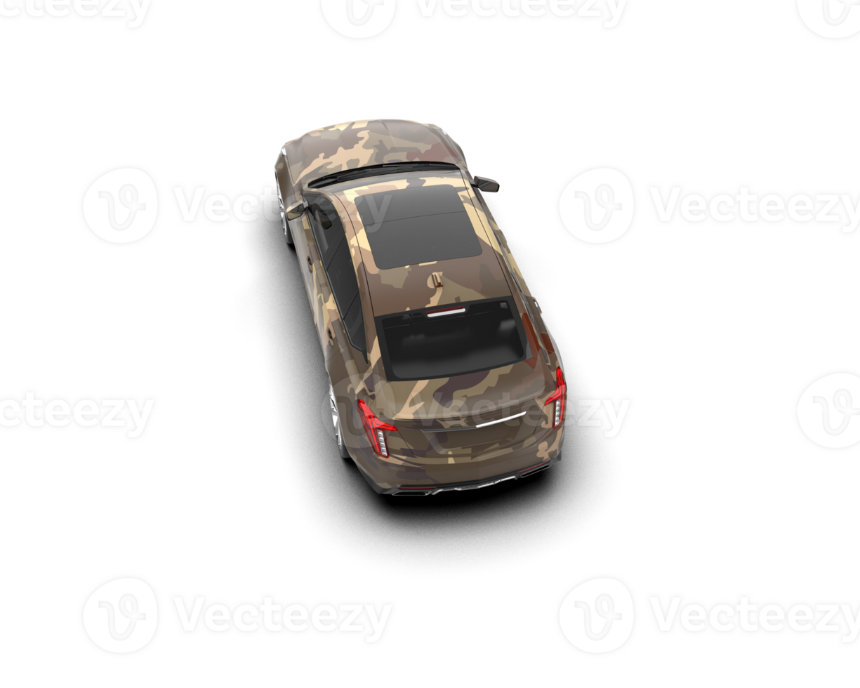 Modern car isolated on background. 3d rendering - illustration png