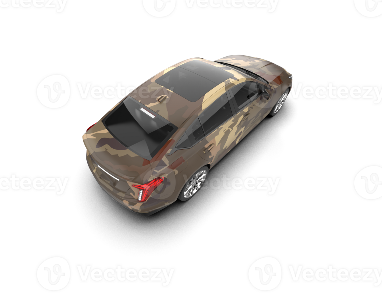 Modern car isolated on background. 3d rendering - illustration png