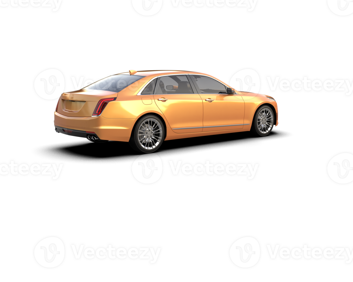 Modern car isolated on background. 3d rendering - illustration png