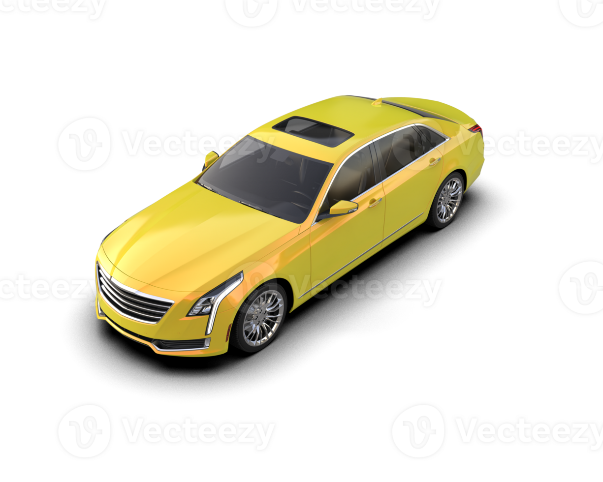 Modern car isolated on background. 3d rendering - illustration png