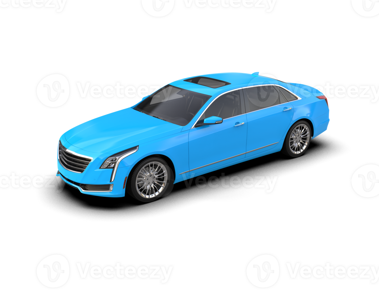 Modern car isolated on background. 3d rendering - illustration png