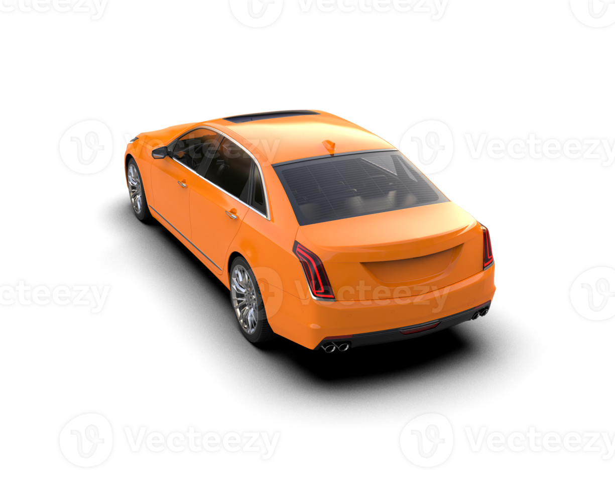 Modern car isolated on background. 3d rendering - illustration png