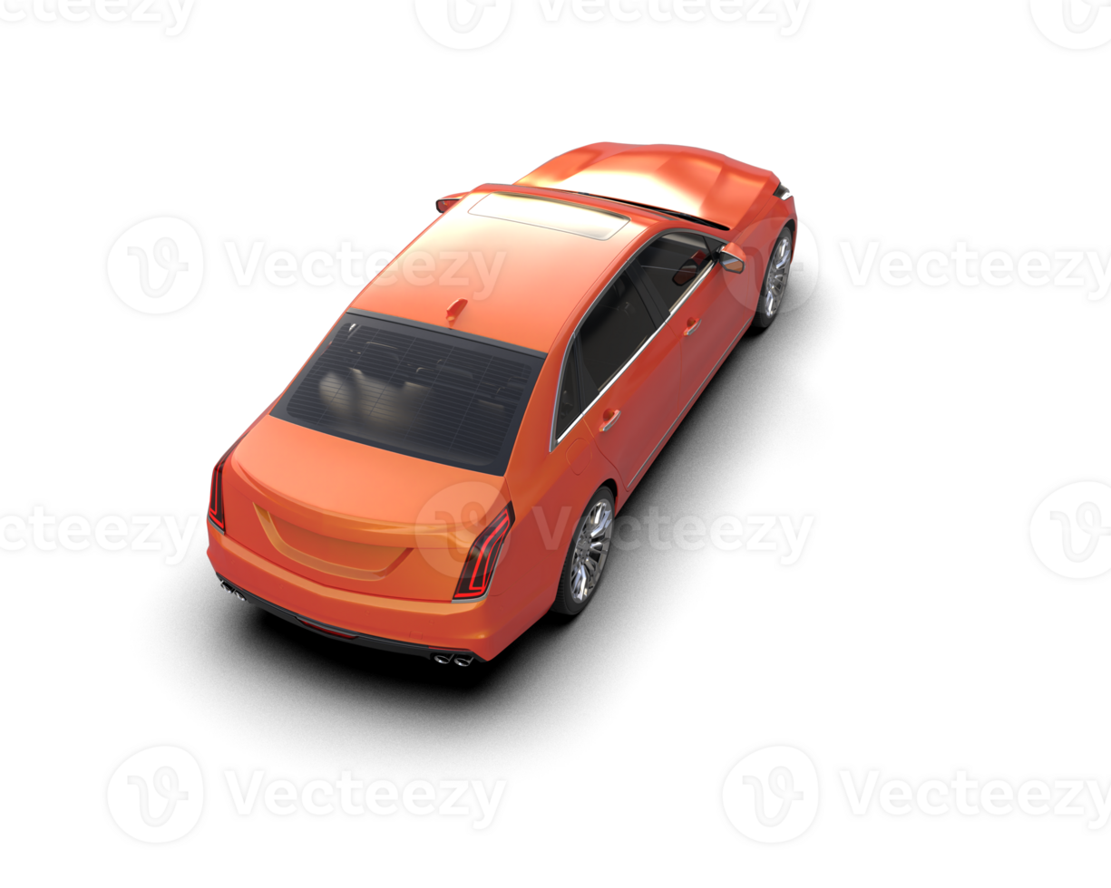 Modern car isolated on background. 3d rendering - illustration png