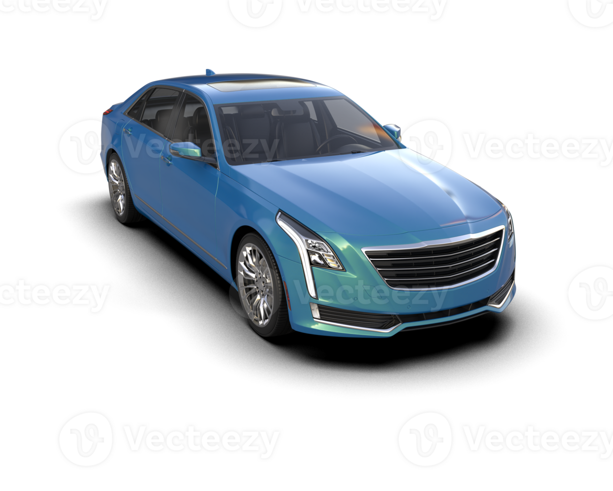 Modern car isolated on background. 3d rendering - illustration png