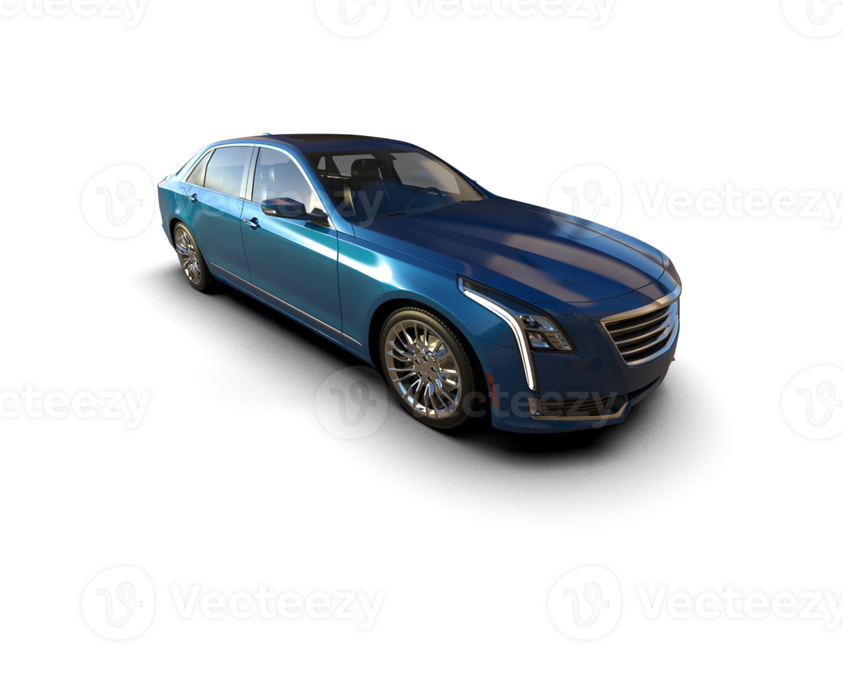 Modern car isolated on background. 3d rendering - illustration png