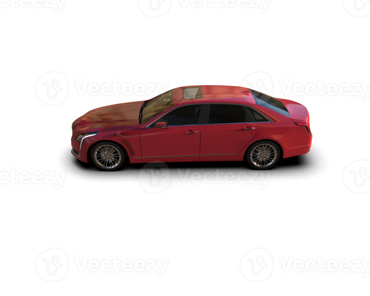Modern car isolated on background. 3d rendering - illustration png