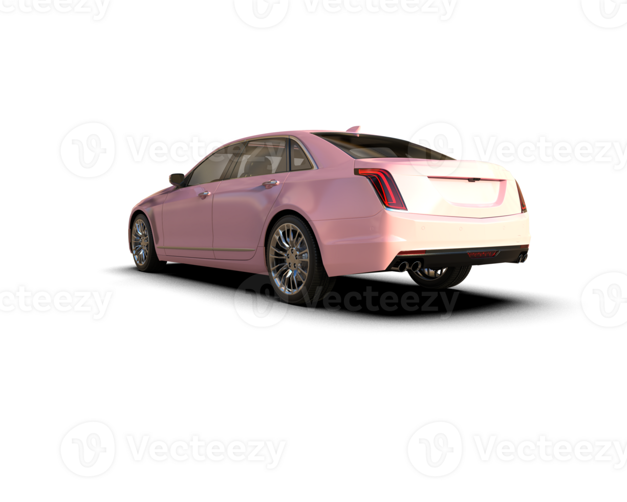 Modern car isolated on background. 3d rendering - illustration png