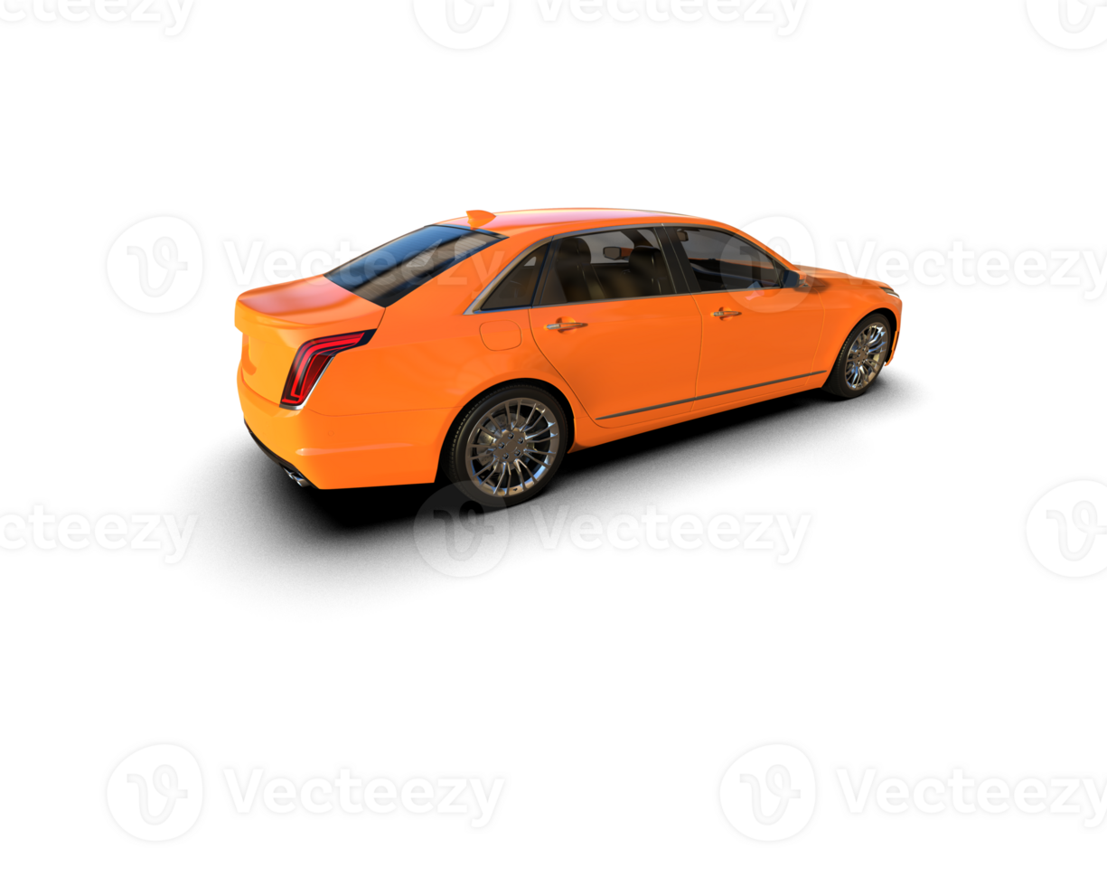 Modern car isolated on background. 3d rendering - illustration png