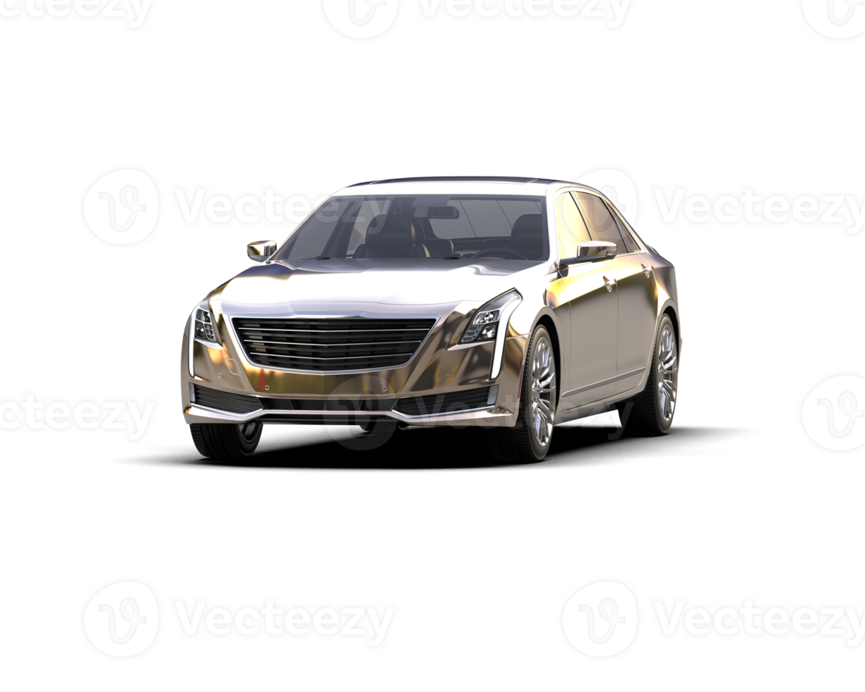 Modern car isolated on background. 3d rendering - illustration png
