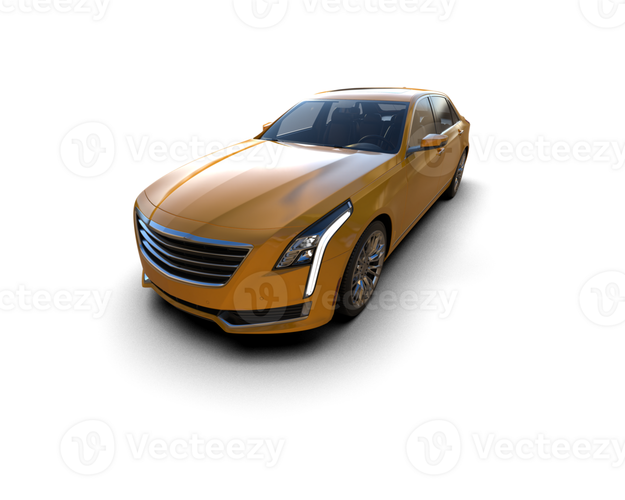 Modern car isolated on background. 3d rendering - illustration png