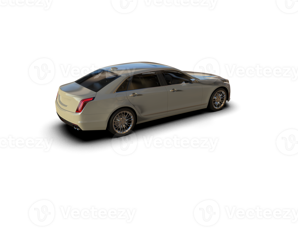 Modern car isolated on background. 3d rendering - illustration png