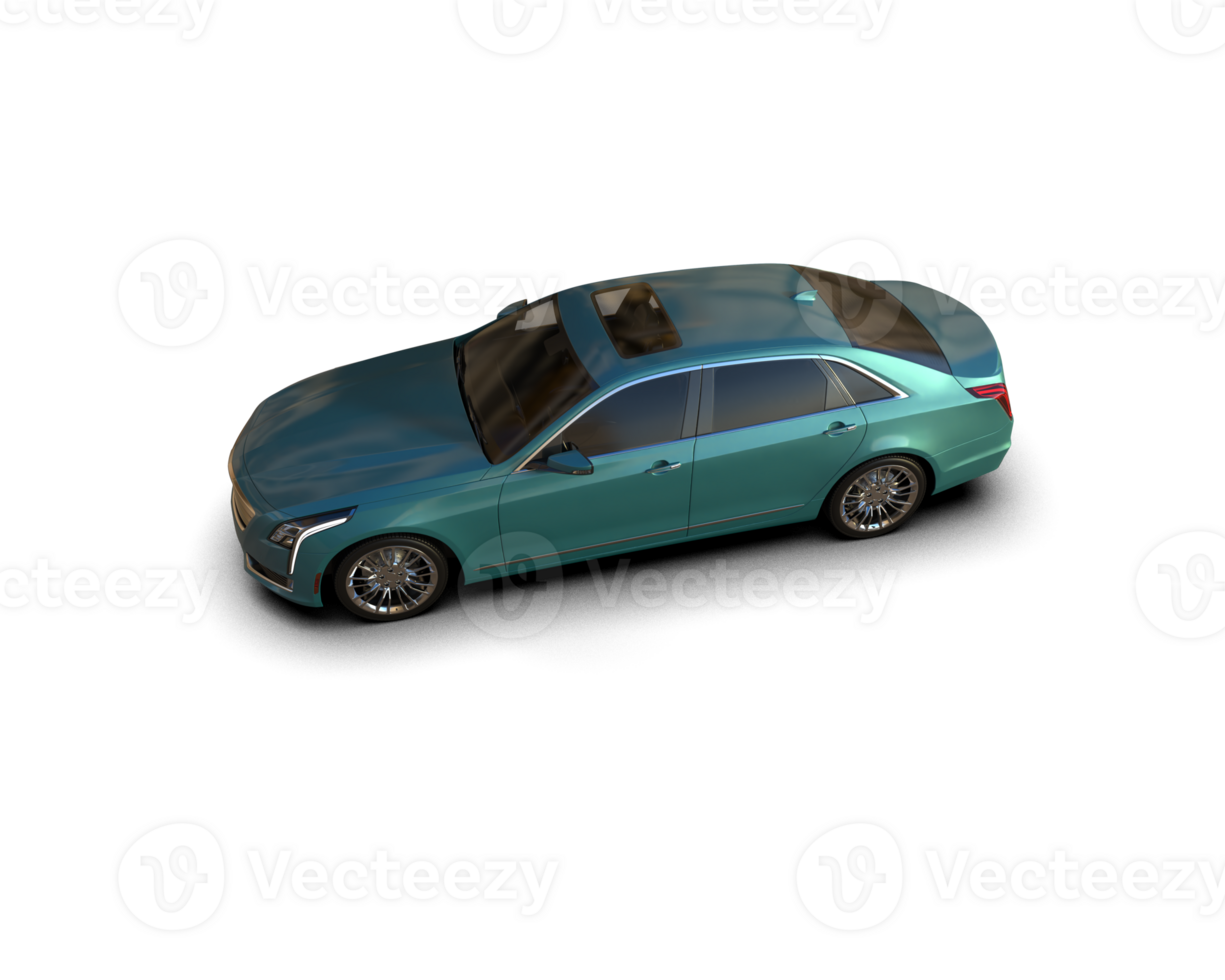 Modern car isolated on background. 3d rendering - illustration png
