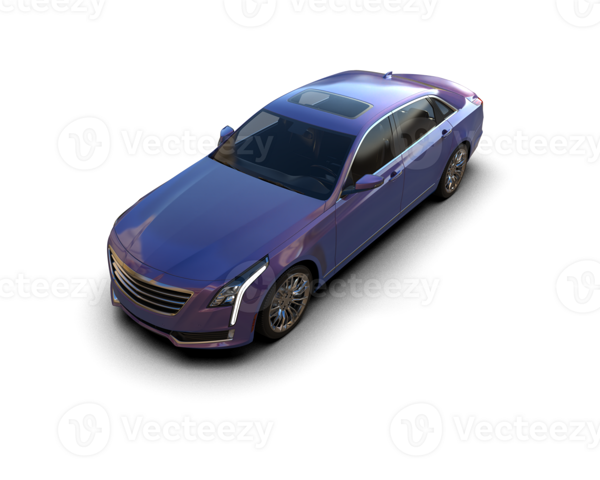 Modern car isolated on background. 3d rendering - illustration png
