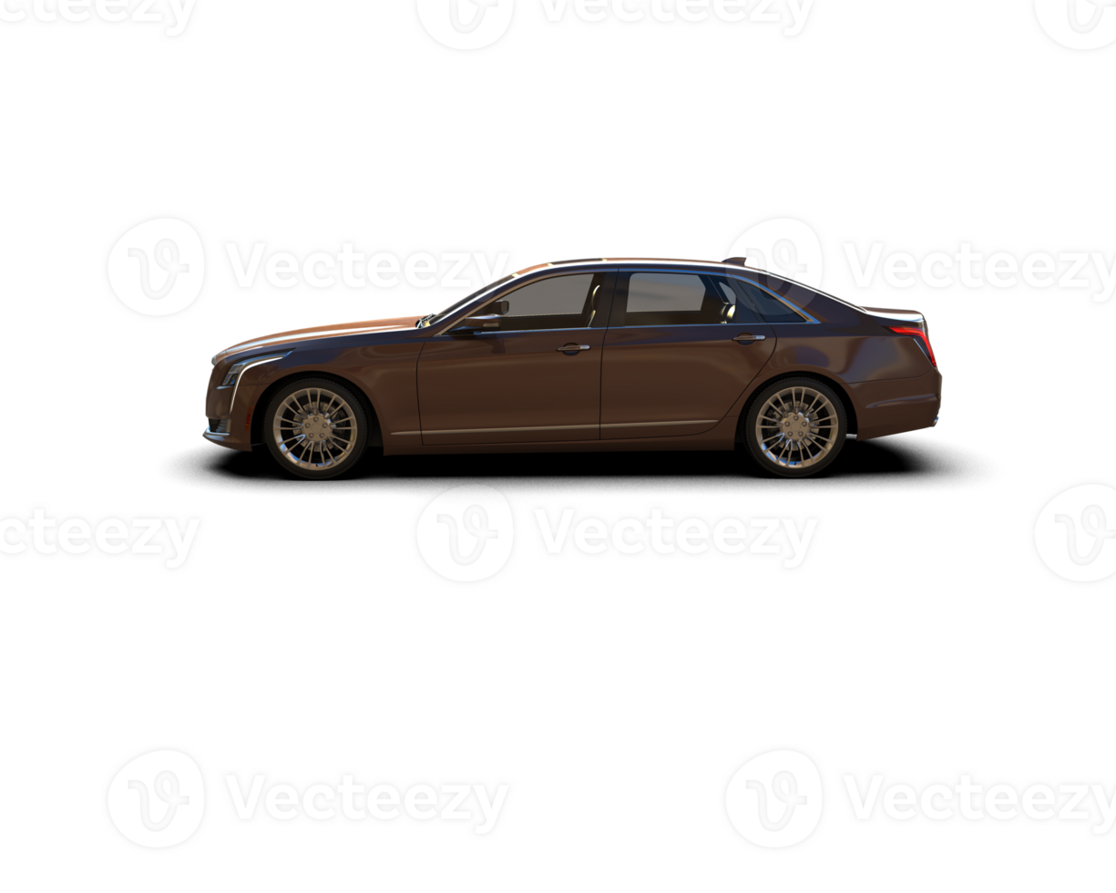 Modern car isolated on background. 3d rendering - illustration png