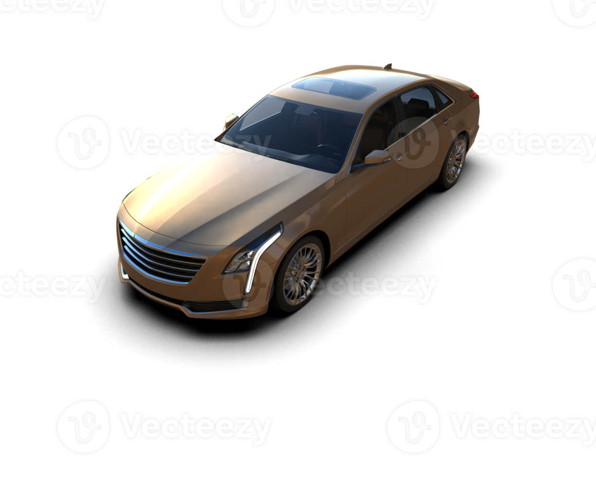 Modern car isolated on background. 3d rendering - illustration png
