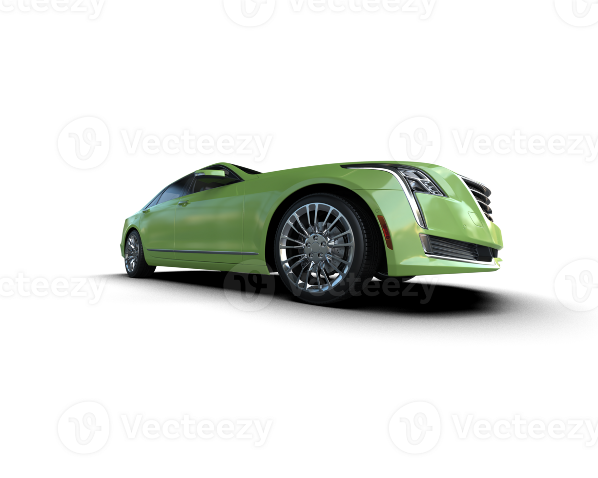 Modern car isolated on background. 3d rendering - illustration png