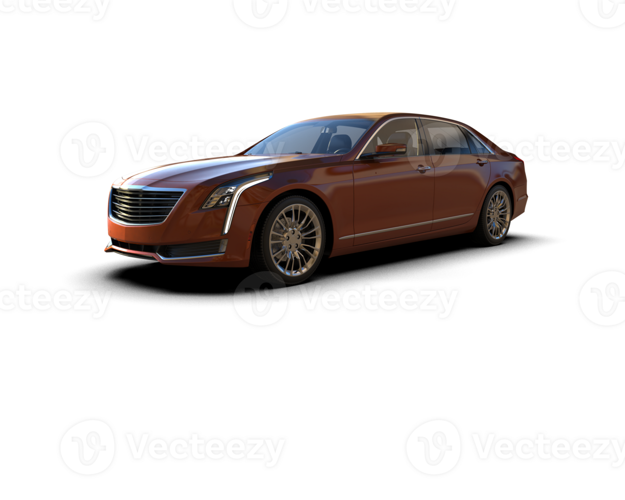 Modern car isolated on background. 3d rendering - illustration png