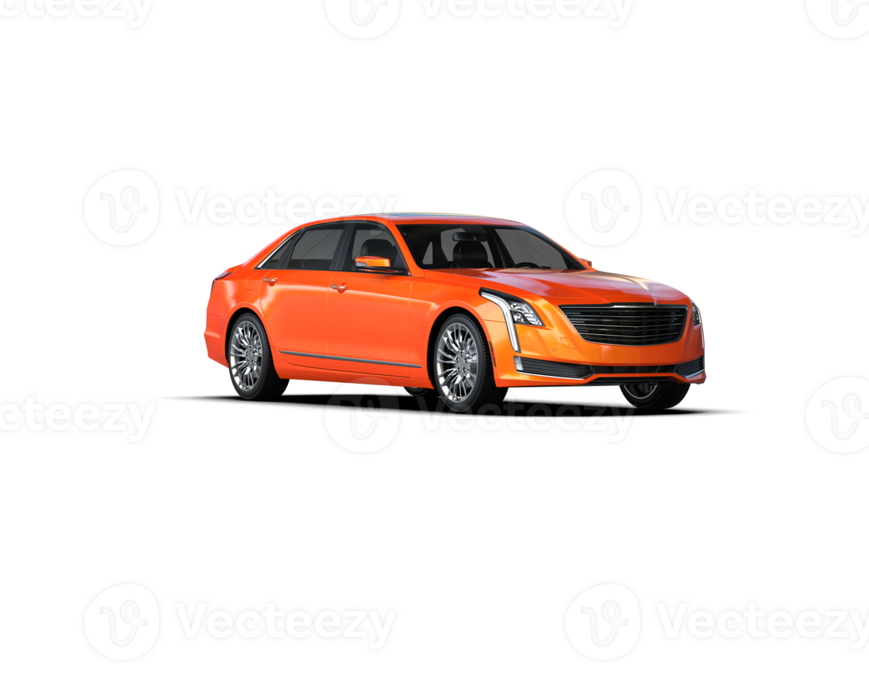 Modern car isolated on background. 3d rendering - illustration png
